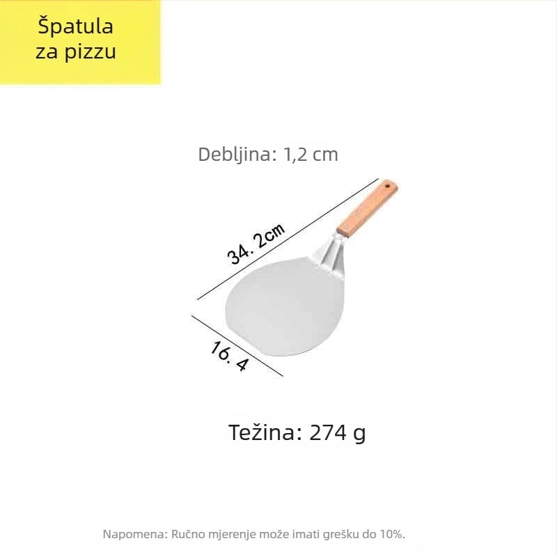 Špatula od nehrđajućeg čelika s drvenom drškom – set špachtli za kuhanje teppanyaki/grill, One mind, lansiran u proljeće 2017, stil moderne jednostavnosti