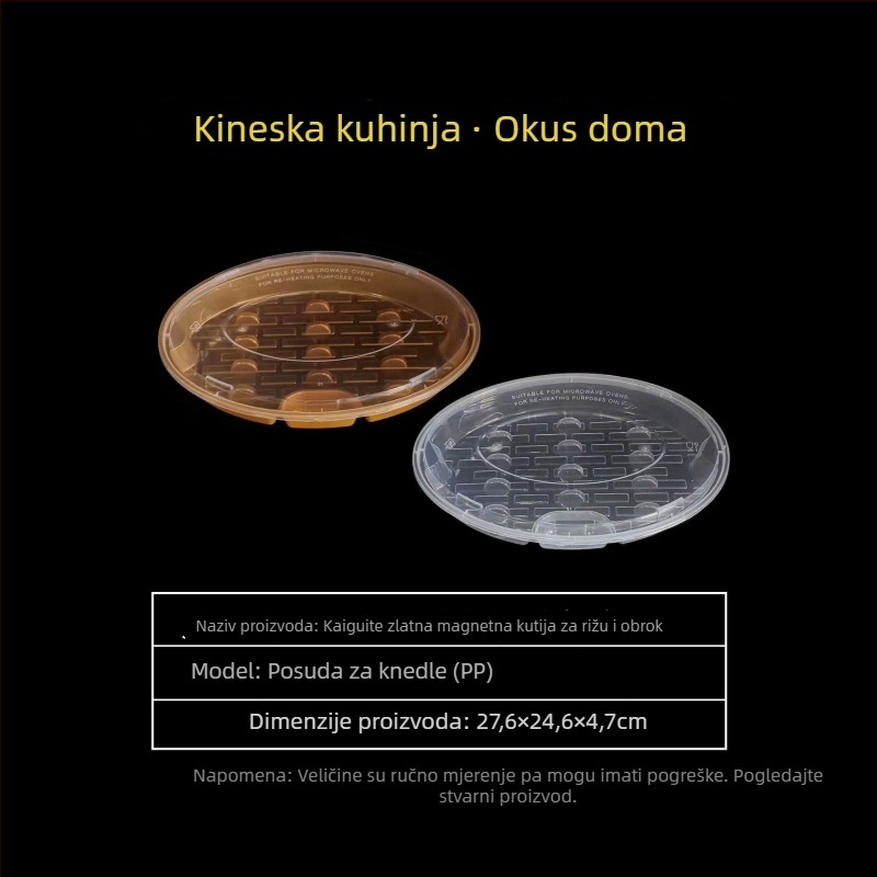 Jednokratna kutija za ručak od PP s 4–6 odjeljaka, moderni minimalistički stil, nije biorazgradiva