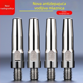 MIG zavarivanje: elektroplatinska kontakna vrh i bakrena mlaznica 1.0/1.2 mm, pneumatsko pogon, vrući zrak i infracrveno zračenje