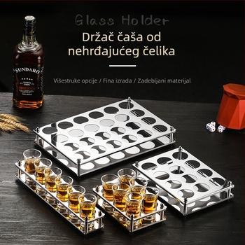 Stalak od nehrđajućeg čelika u obliku projektila za barove i KTV, držač za B52 shot čaše, kreativna podloga za čaše liker