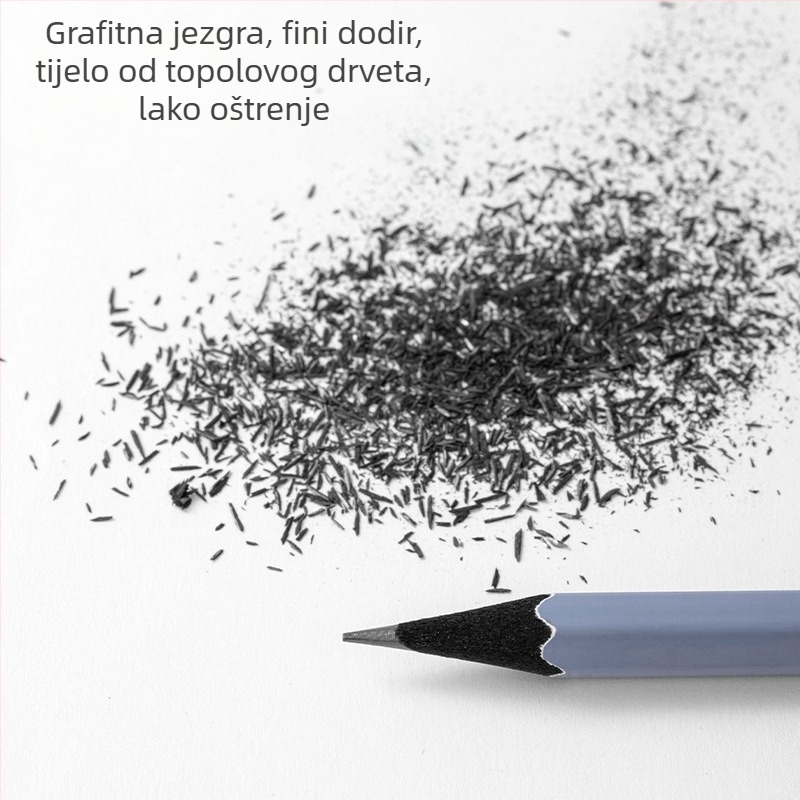 Drvene 2B olovke za učenike, za ispite i crtanje