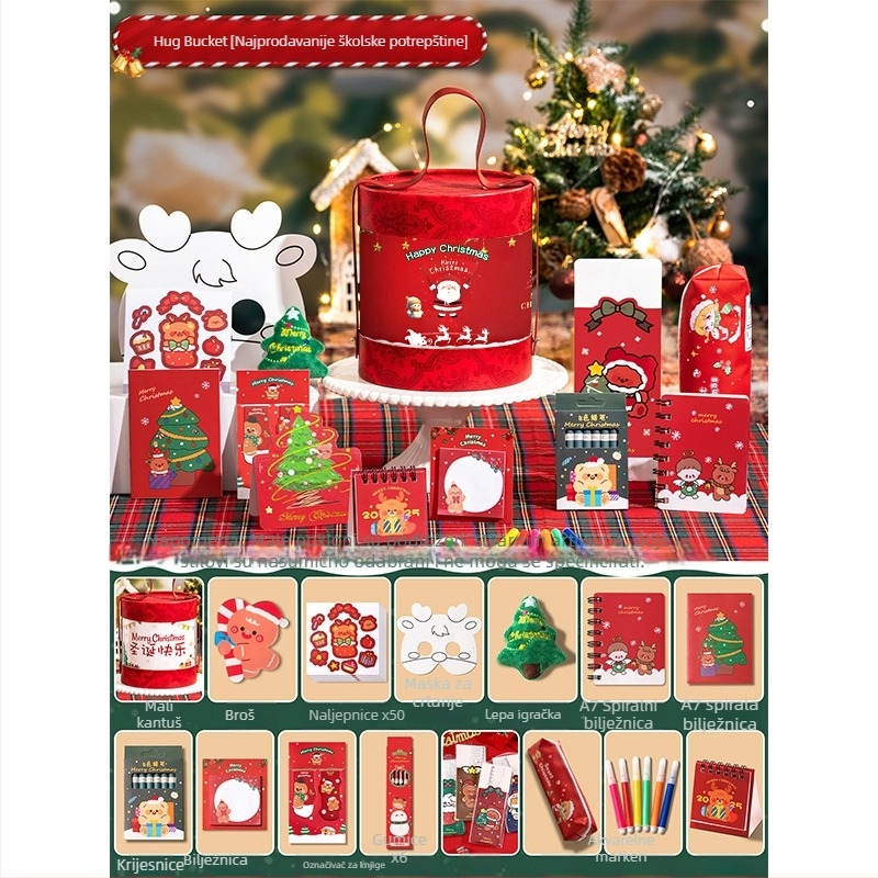 Capybara set za uredske potrepštine s dizajnom Hug Bucket – Pintu poklon kutija za rođendan i maturu