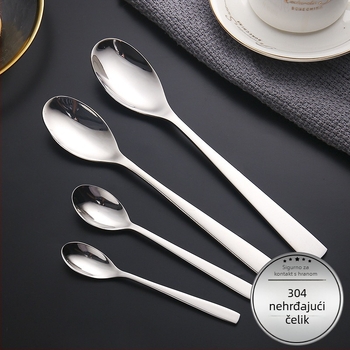 Set noževa, vilice i žlice za steak od 304 nehrđajućeg čelika, ogledni sjaj, modern stil