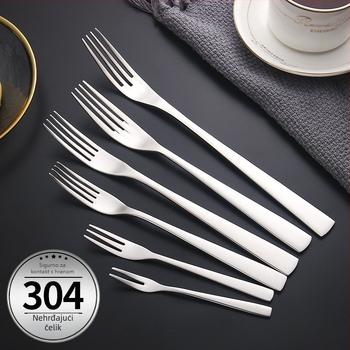 Set noževa, vilice i žlice za steak od 304 nehrđajućeg čelika, ogledni sjaj, modern stil