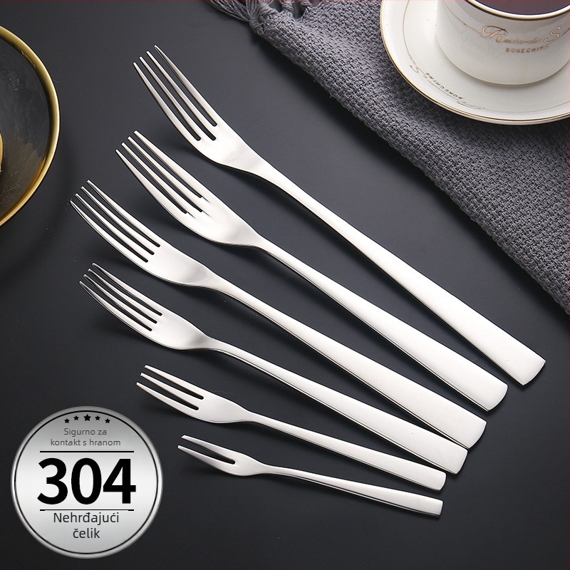 Set noževa, vilice i žlice za steak od 304 nehrđajućeg čelika, ogledni sjaj, modern stil