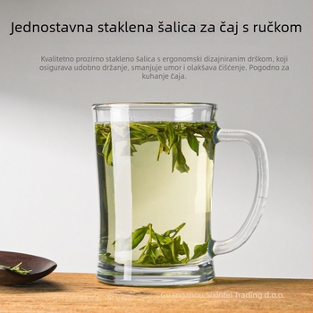 Staklena šalica za čaj, otporna na toplinu, nepravilan oblik, šestodijelni set, prilagodljivo