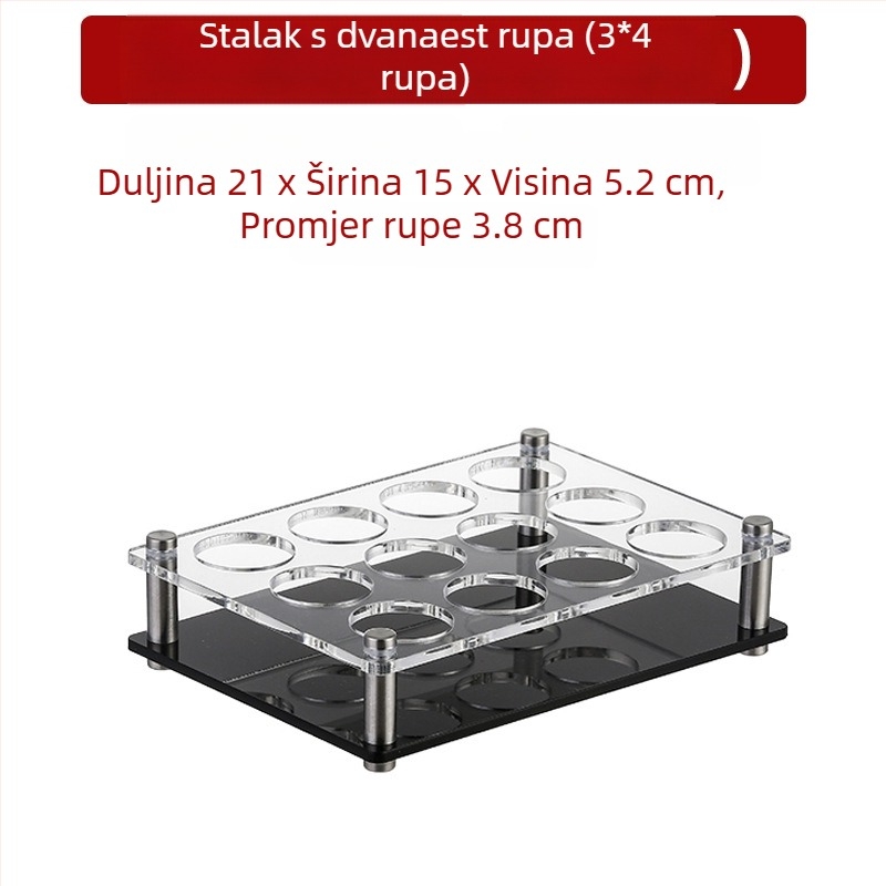 Jiade akrilni držač čaša – moderan minimalistički stil, 1 komad, materijal: akril