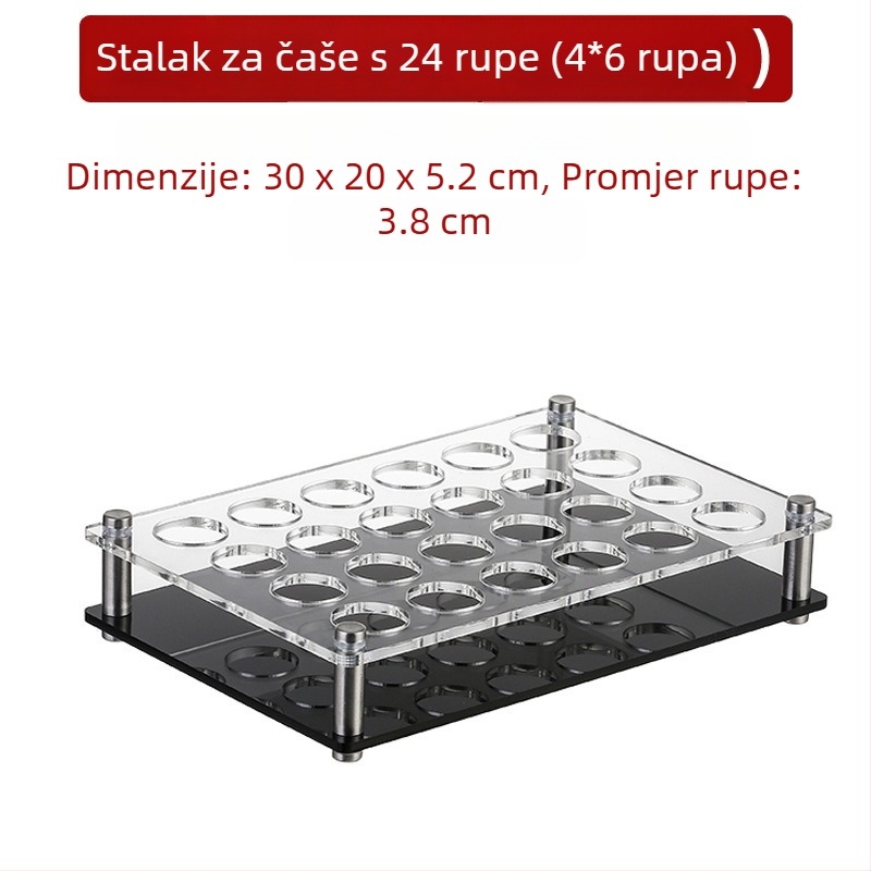 Jiade akrilni držač čaša – moderan minimalistički stil, 1 komad, materijal: akril