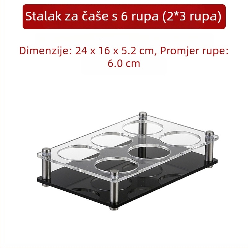 Jiade akrilni držač čaša – moderan minimalistički stil, 1 komad, materijal: akril