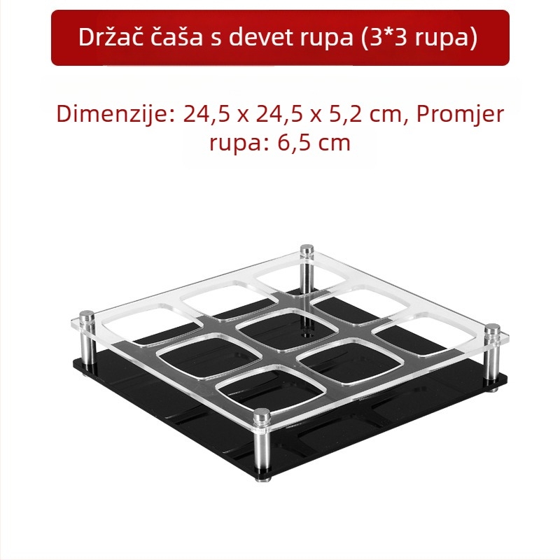 Jiade akrilni držač čaša – moderan minimalistički stil, 1 komad, materijal: akril