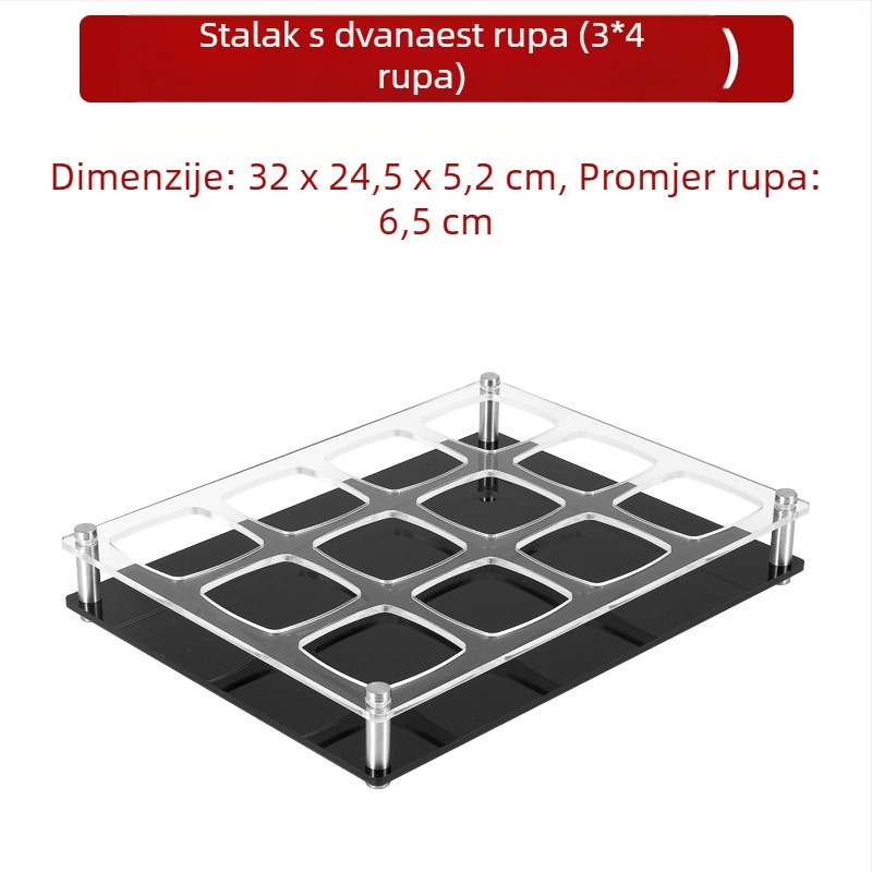 Jiade akrilni držač čaša – moderan minimalistički stil, 1 komad, materijal: akril