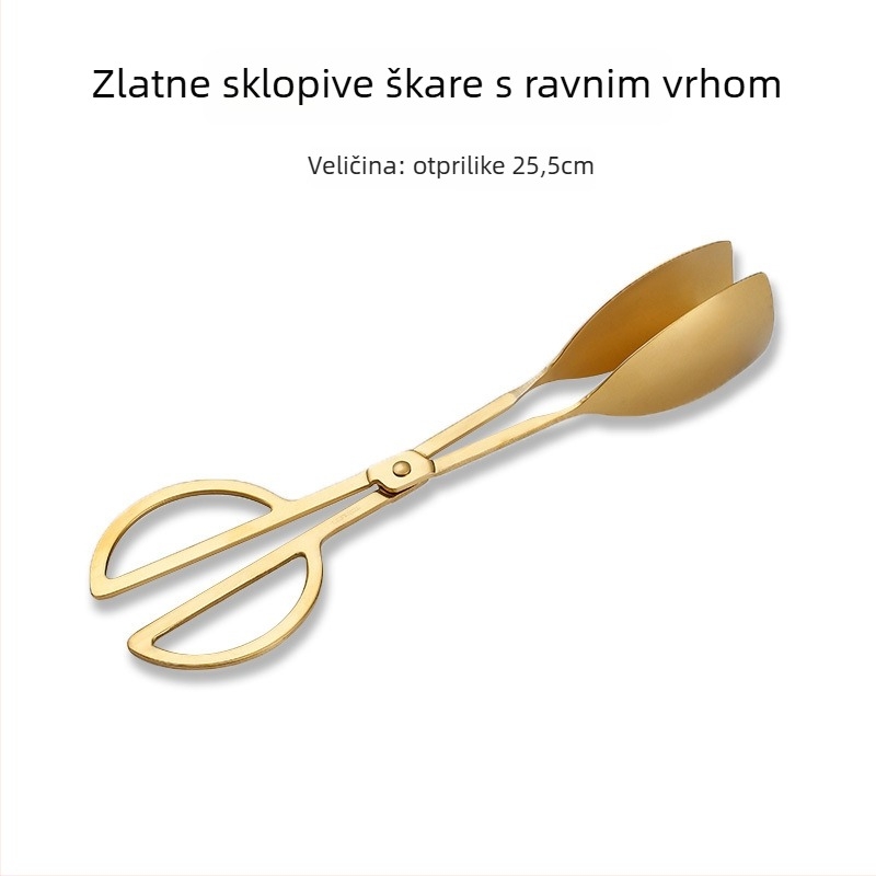 Nehrđajući čelični pladanj za posuđe za buffet s oblikom ventilatora i kvadratnim pločama