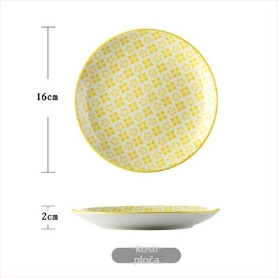 Porcelanski kružni tanjur (mikrovalna kompatibilnost; otisak logotipa; mogućnost prilagodbe)