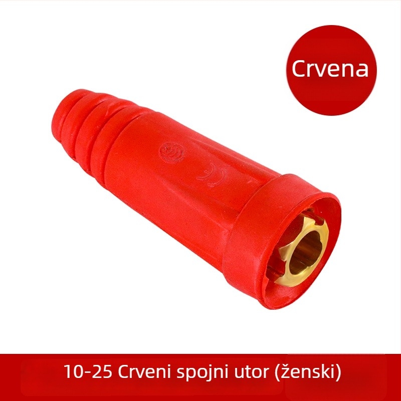 Euro-stil spoj za kabel za zavarivanje — čisti bakar, bez olova, brzo spajanje