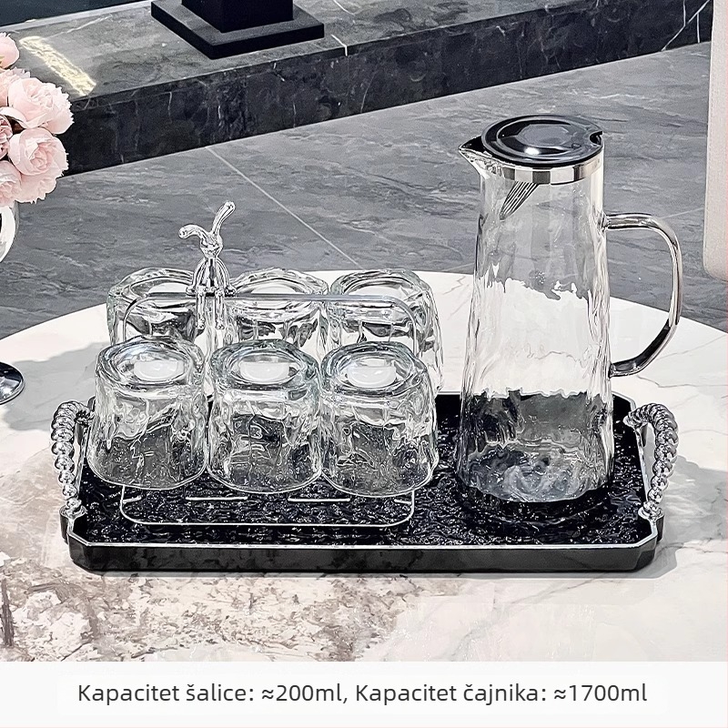 PP plastični set čaša za vodu i čaj za kućnu upotrebu, dar s logotipom, moderan minimalistički stil, pogodan za sokove, mlijeko, napitke i hladnu vodu