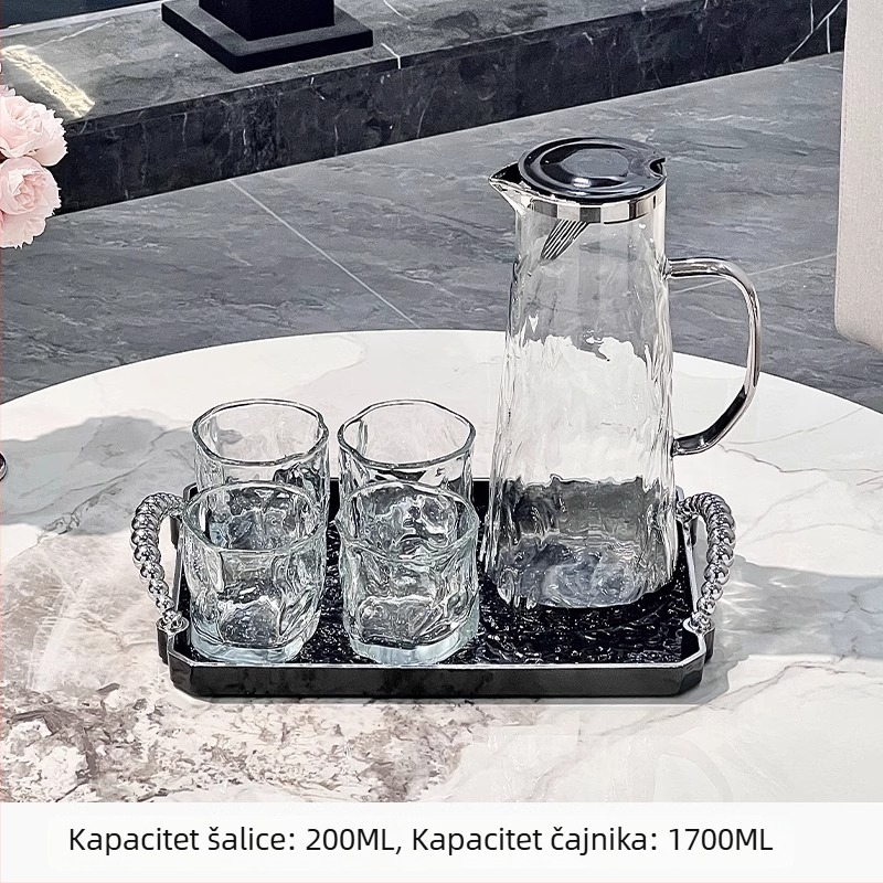 PP plastični set čaša za vodu i čaj za kućnu upotrebu, dar s logotipom, moderan minimalistički stil, pogodan za sokove, mlijeko, napitke i hladnu vodu