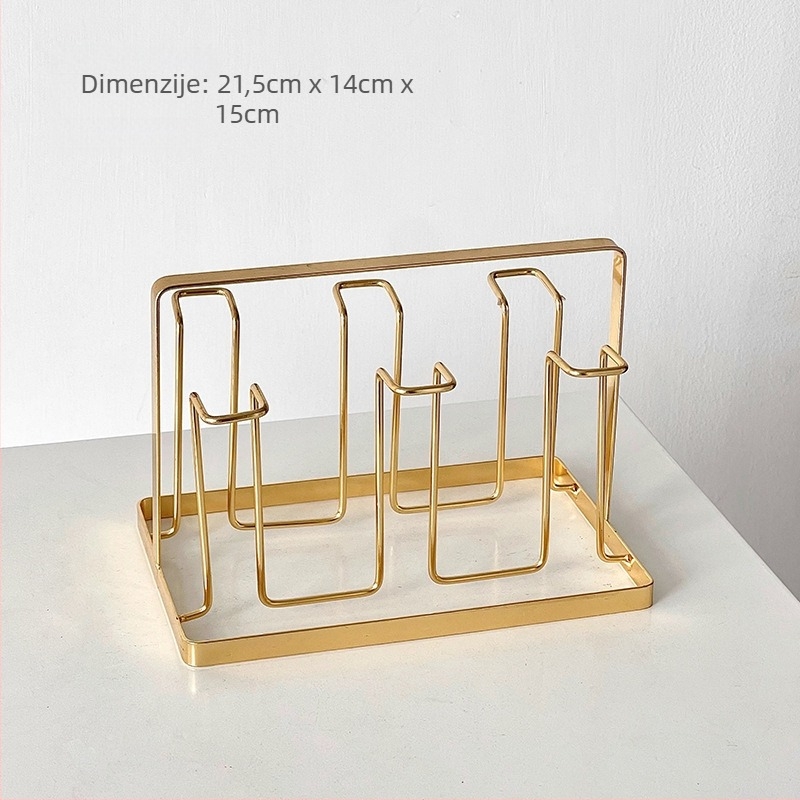 Barx držač za šalice čaja s odvodom i skladištenjem, viseći držač za staklene šalice, modernog jednostavnog stila, bez bušenja