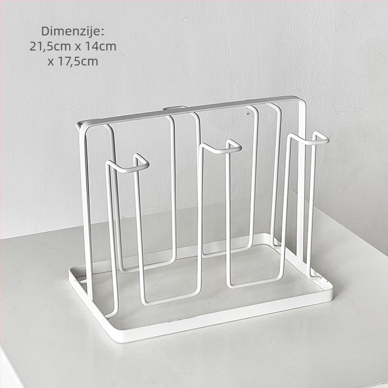 Barx držač za šalice čaja s odvodom i skladištenjem, viseći držač za staklene šalice, modernog jednostavnog stila, bez bušenja