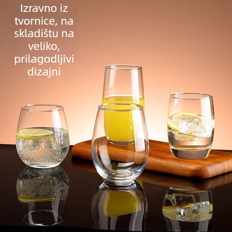 Čaša od stakla za Mojito - kružnog oblika, staklo natrij-kalcij, otporno na toplinu, ventilirani poklopac