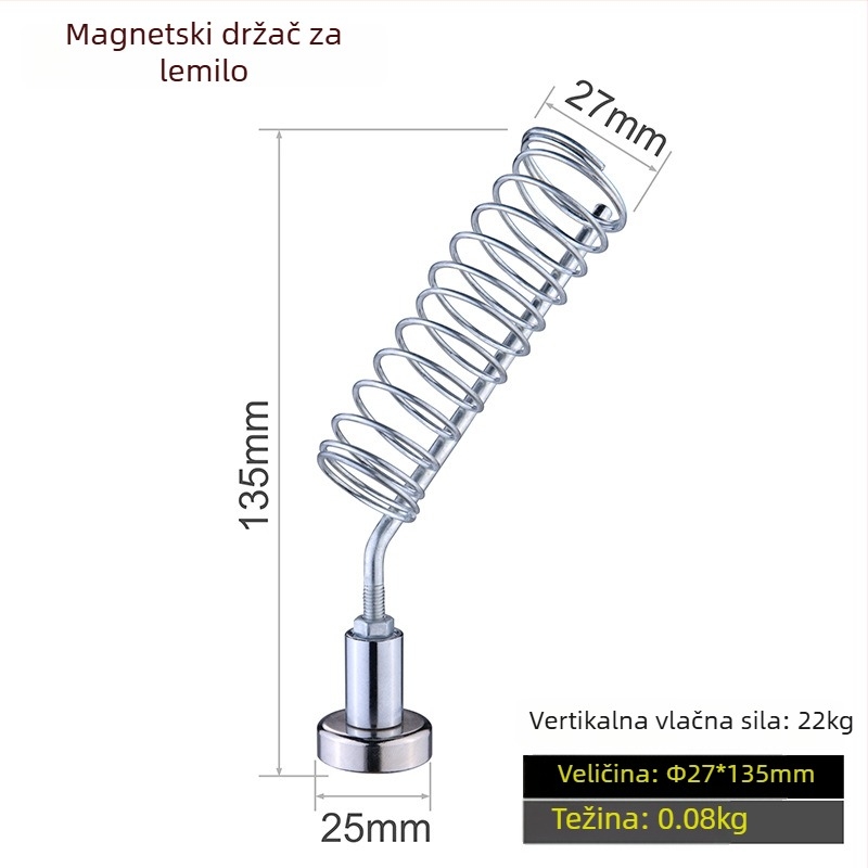 Profesionalna stanica za lemljenje s držačima, električna lemilica, lemna žica, povećalo, stolna lampa, ventilator za isisavanje dima, magnetski set za popravke