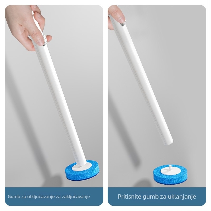 Jednokratna četka za WC s zamjenjivom glavom, zidni set, Moss flower, plastika, težina 481 g