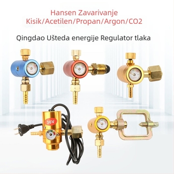 Energetski štedljivi mjerač za kisik, acetilen, propan, argon i ugljični dioksid; zaštita od pada; kompatibilnost s višestrukim plinovima