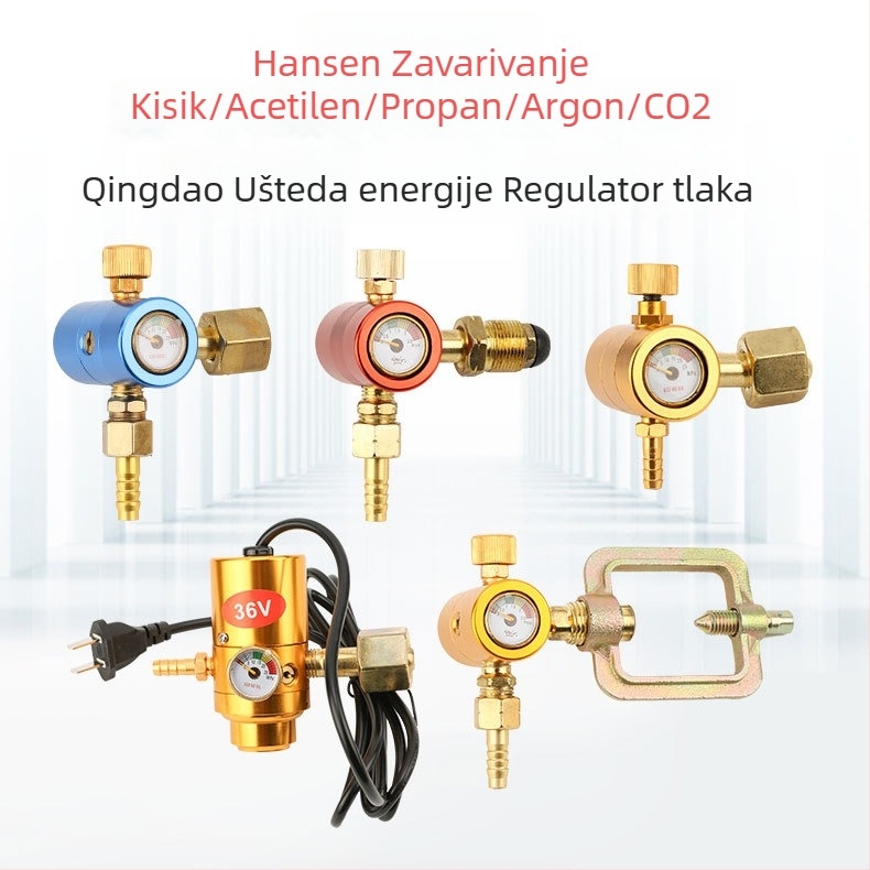 Energetski štedljivi mjerač za kisik, acetilen, propan, argon i ugljični dioksid; zaštita od pada; kompatibilnost s višestrukim plinovima