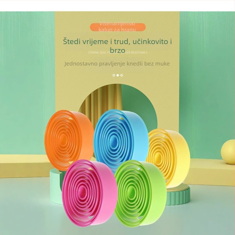 38-dijelni set plastičnih kružnih kalupa s čipkastim rubom, dvostrane namjene za kekse i listiće za knedle, materijal: plastika + nehrđajući čelik, prehrambena sigurnost