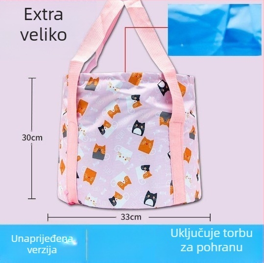 Langcheng prijenosna sklopiva plastična posuda za potapanje stopala