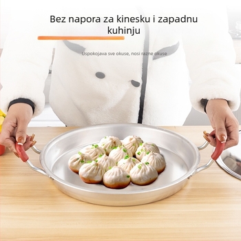 Tava od lijevanog aluminija s neprištljivim premazom, dubina 5 cm, tava za palačinke od lijevanog aluminija, pogodna za plinski štednjak