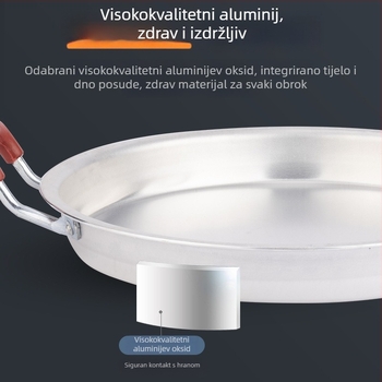 Tava od lijevanog aluminija s neprištljivim premazom, dubina 5 cm, tava za palačinke od lijevanog aluminija, pogodna za plinski štednjak