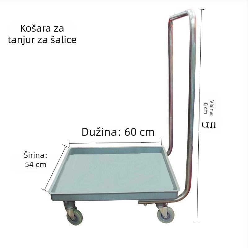 Košara za posuđe za perilicu, kvadratna plastična, 25 šiljaka, dizajn bez odvoda