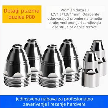 Hanjiang P80 LGK-100 plazma mlaznica za rezanje, kontaktnu mlaznicu za različita metala