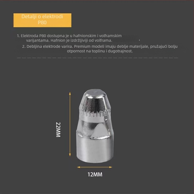 Hanjiang P80 LGK-100 plazma mlaznica za rezanje, kontaktnu mlaznicu za različita metala