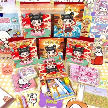 Set pribora u tajnoj kutiji za učenike – kreativna inspiracija, Ice and Snow, poklon za rođendan i završetak škole