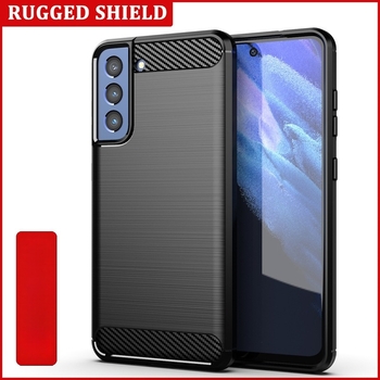 Silikonska maska s brušenom teksturom za Samsung S21 FE, potpuno pokriće, kompatibilna sa Samsung A82 i A21S, otporno na padove, mekani kućište