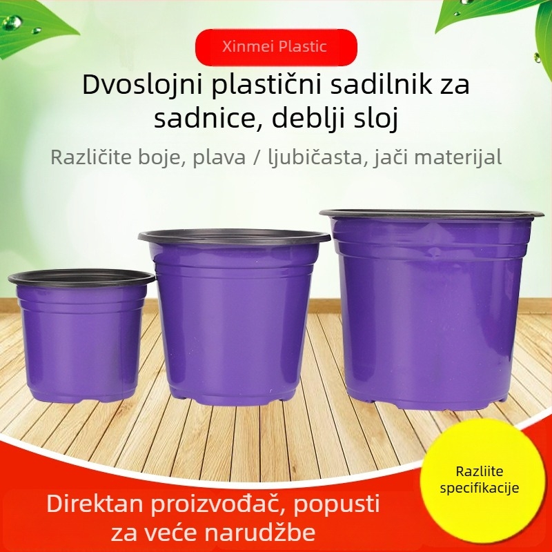 Lonac za biljke - plastični, otporni na koroziju, podni tip, za zelene projekte i uzgoj presadnica