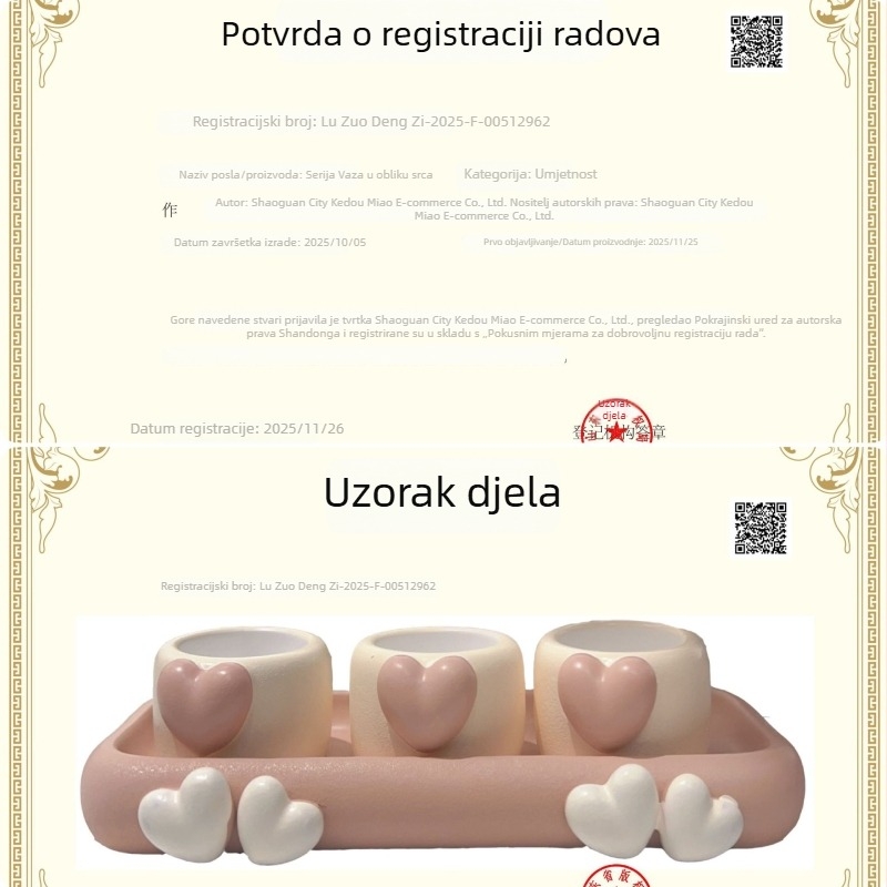 Lonac od smole u obliku srca s likom crtića za sukulente – kreativni stolni lonac, mini lonac