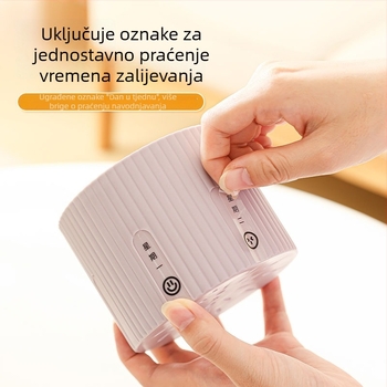 Lonac za cvijeće s pladnjem, PP materijal, samo zalijevanje, izdržljiv, za stolnu upotrebu u unutarnjim prostorima