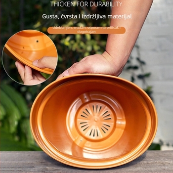 Saksija za cvijeće od smole i imitacijske keramike, prozračna, otporna na deformacije i koroziju, čvrsta i izdržljiva, štednja vode, za zidnu montažu, modularna, stolna, podna ili viseća