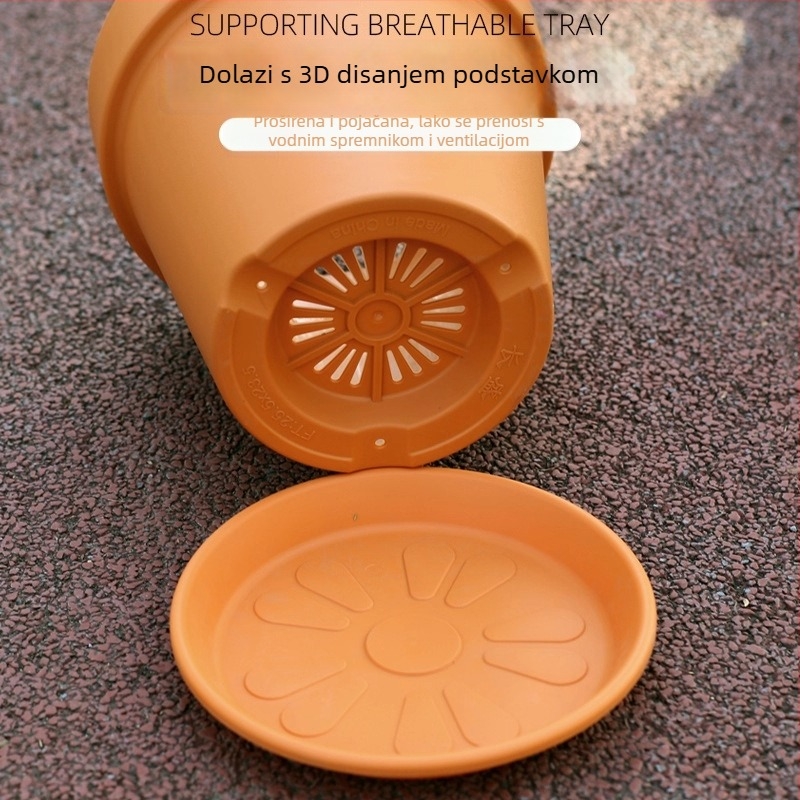 Saksija za cvijeće od smole i imitacijske keramike, prozračna, otporna na deformacije i koroziju, čvrsta i izdržljiva, štednja vode, za zidnu montažu, modularna, stolna, podna ili viseća