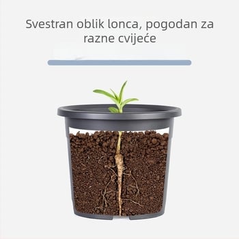 Posuda za biljke s kontrolom korijena za sve sezone, prozračna od smole, injekcijsko oblikovanje, višestruki otvori
