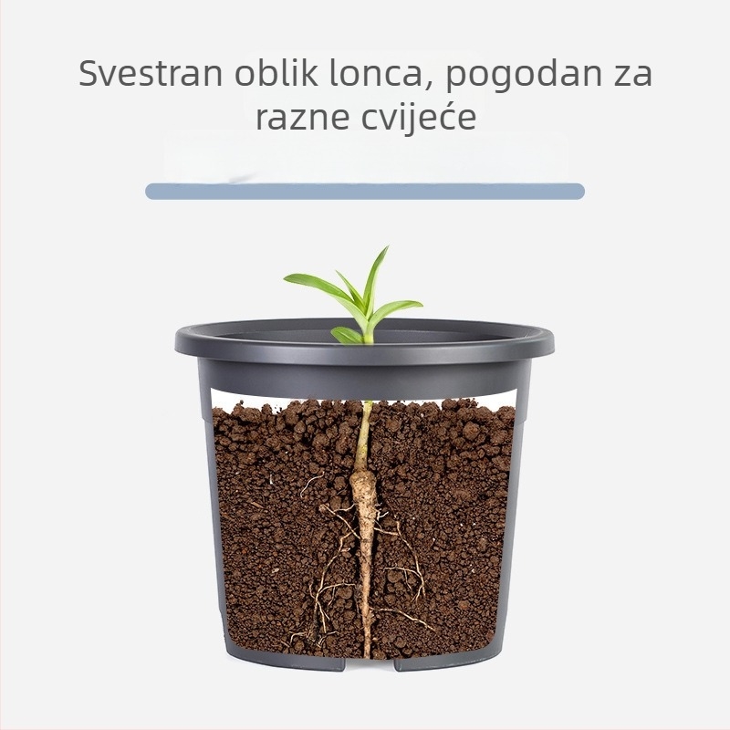 Posuda za biljke s kontrolom korijena za sve sezone, prozračna od smole, injekcijsko oblikovanje, višestruki otvori