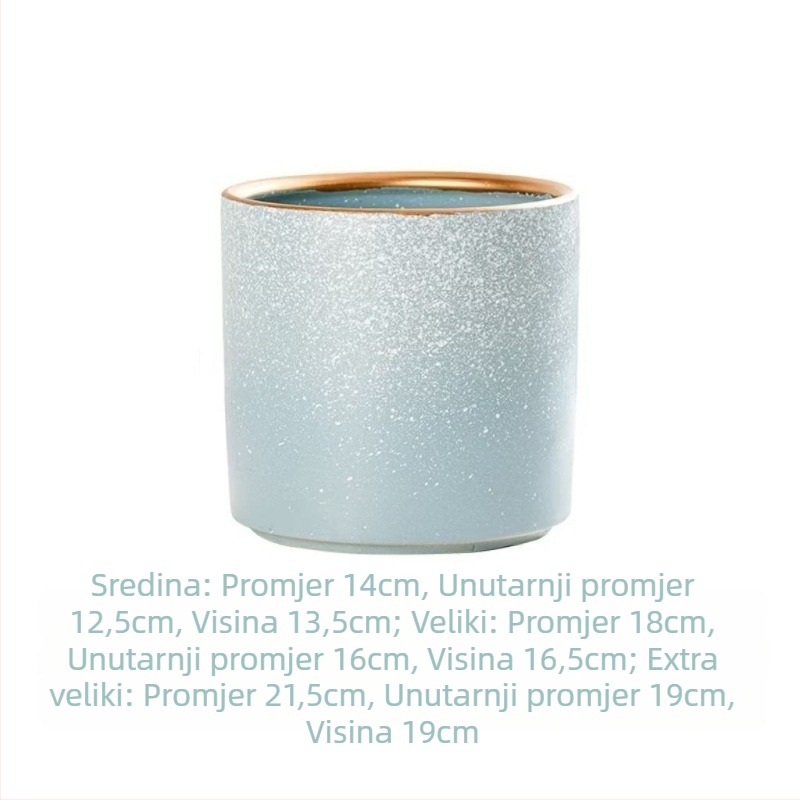 Keramička posuda za biljke Nordic stil, podna verzija za kućno vrtlarenje (Materijal: keramika; Način korištenja: podna; Primjena: kućno vrtlarenje; Marka: Suqian)