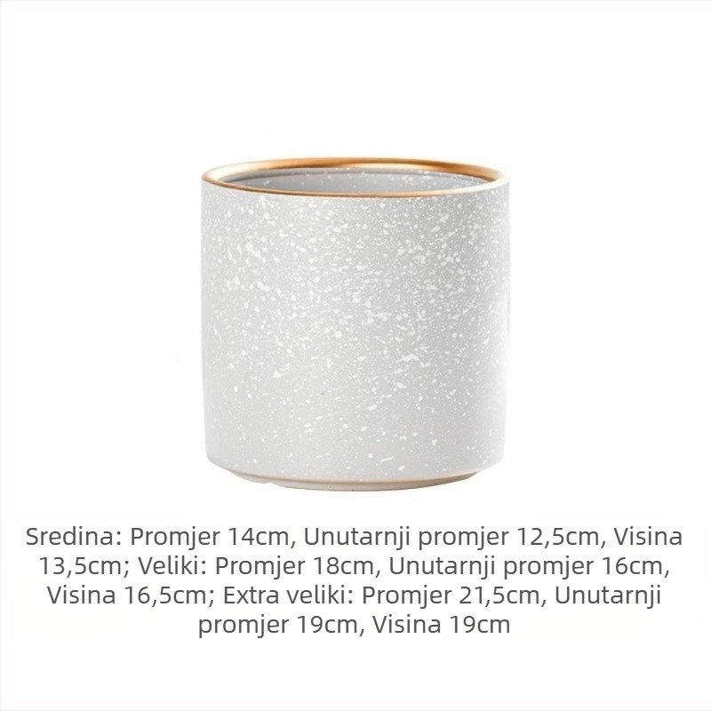 Keramička posuda za biljke Nordic stil, podna verzija za kućno vrtlarenje (Materijal: keramika; Način korištenja: podna; Primjena: kućno vrtlarenje; Marka: Suqian)