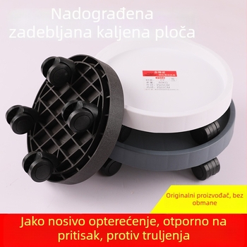 Čvrsta mobilna ploča za lončanice s kotačićima, teška ploča za cvijeće s posudom za skupljanje vode, smolna baza s kotačićima, stalak za biljke