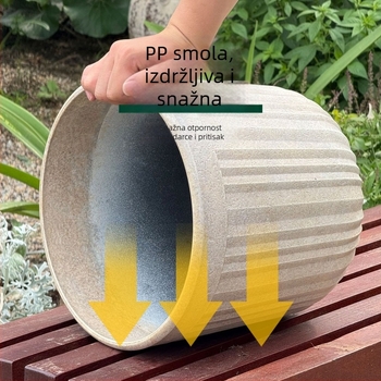Cvjetni lonac od smole, za pod, klasični stil, monolitno lijevanje