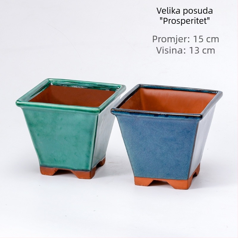 Keramička saksija za cvijeće, podna verzija, jednostavan stil, marka Yijia