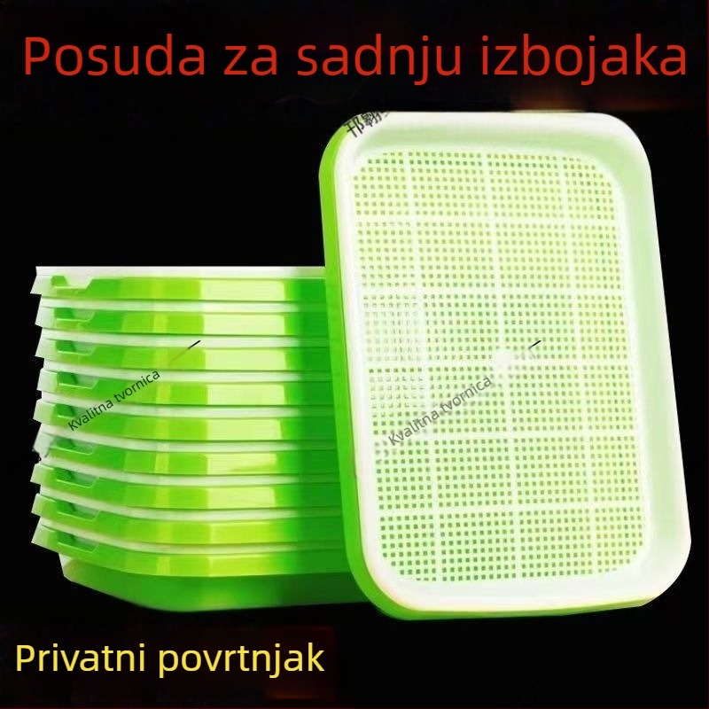 Posuda za sadnice, PVC, samostojeća, hidroponska mreža za uzgoj graška i klica graha, kućni vrt