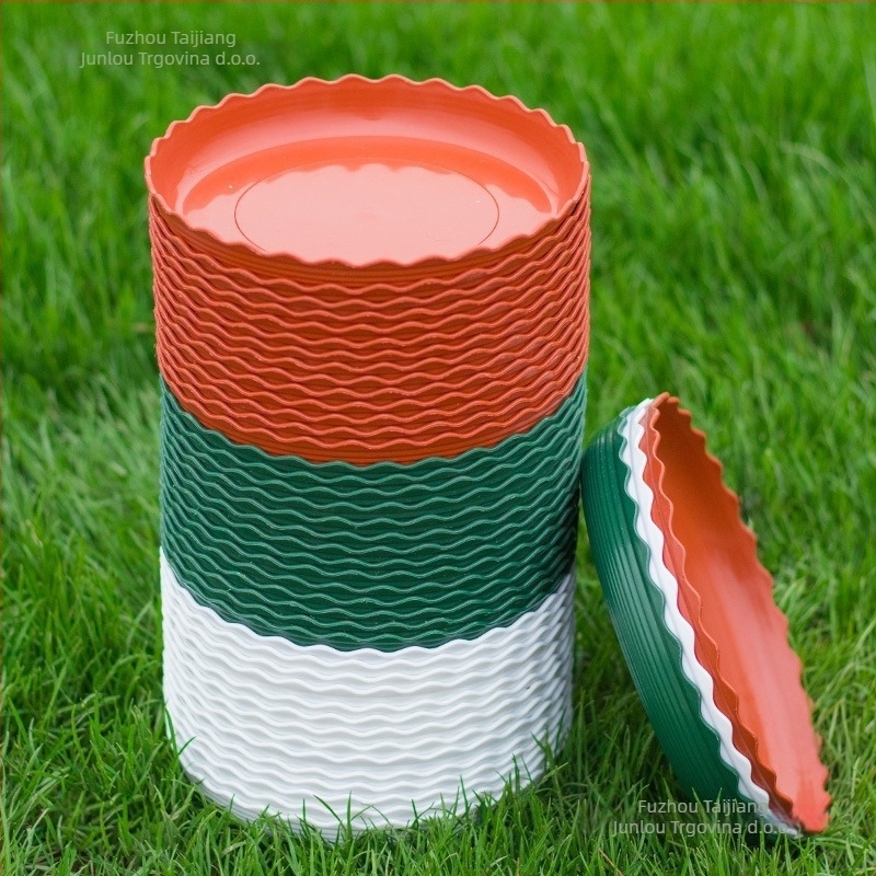 Plastični podložak za posude s debelom osnovom, posuda za skupljanje vode, podloga za sukulente, samo-zalijevanje, čvrst i izdržljiv